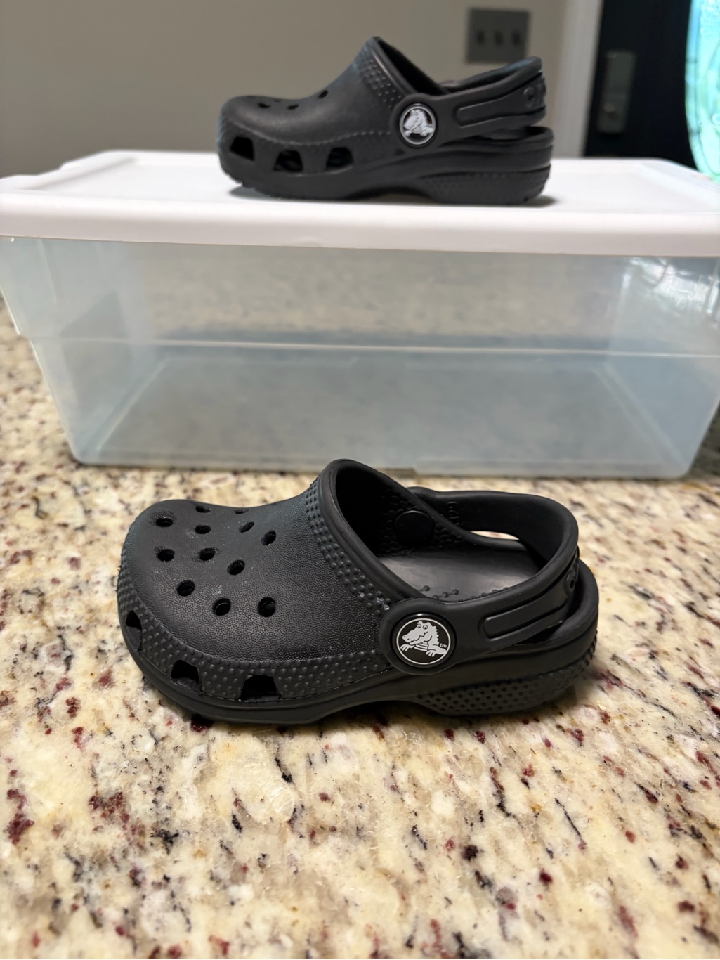 Crocs Kids Classic Clog In Black